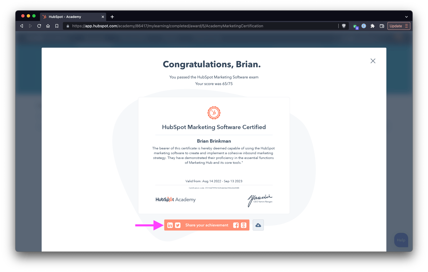 How to add Hubspot Certifications to LinkedIn StepbyStep